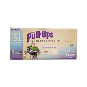 Huggies Pull-Ups Skin Essentials Training Pants, Size 2T-3T (16-34lbs), 108ct